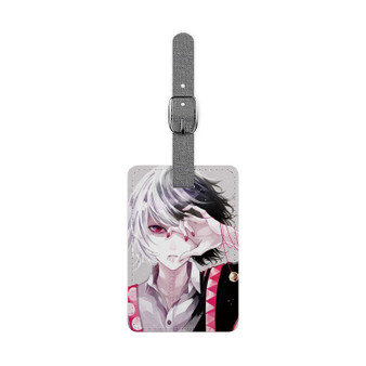 Zusuya Tokyo Ghoul Custom Polyester Saffiano Rectangle White Luggage Tag Card Insert