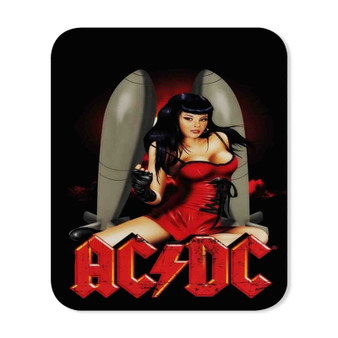 ACDC Sexy Girl Custom Mouse Pad Gaming Rubber Backing