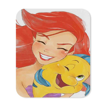 Ariel and Flounder The Little Mermaid Custom Mouse Pad Gaming Rubber Backing