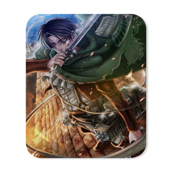 Attack on Titan Levi Heichou Custom Mouse Pad Gaming Rubber Backing