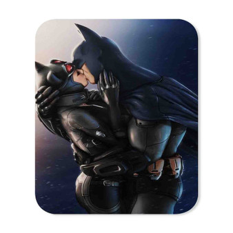 Batman and Catwoman Kiss Custom Mouse Pad Gaming Rubber Backing