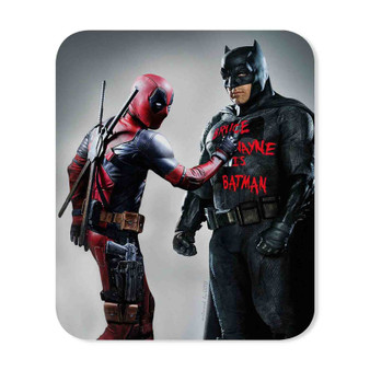 Batman and Deadpool Custom Mouse Pad Gaming Rubber Backing