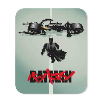 Batman With Motorcycle Custom Mouse Pad Gaming Rubber Backing