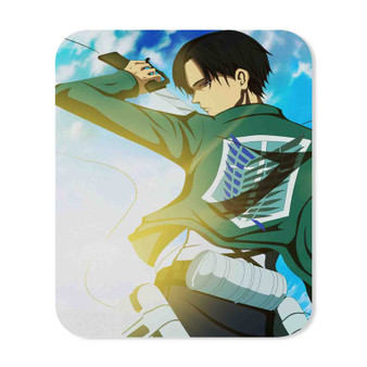 Captain Levi Attack On Titan Custom Mouse Pad Gaming Rubber Backing