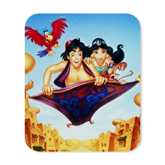 Disney Aladdin and Jasmine WIth Monkey Custom Mouse Pad Gaming Rubber Backing