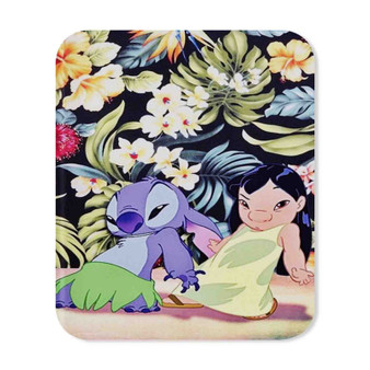 Disney Lilo and Stitch Dancing Custom Mouse Pad Gaming Rubber Backing