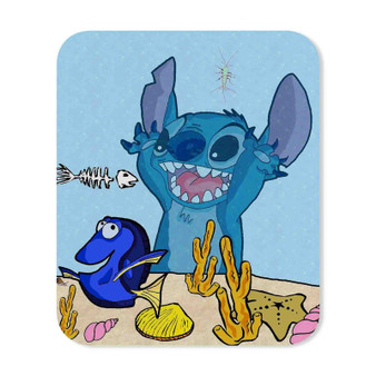 Dory and Stitch Disney Custom Mouse Pad Gaming Rubber Backing