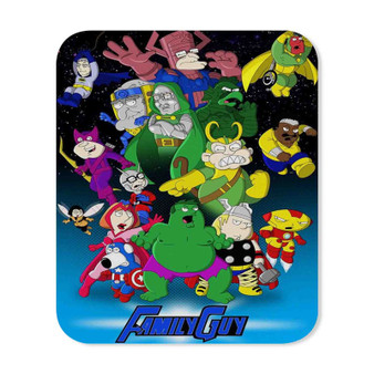 Family Guy Avengers Custom Mouse Pad Gaming Rubber Backing