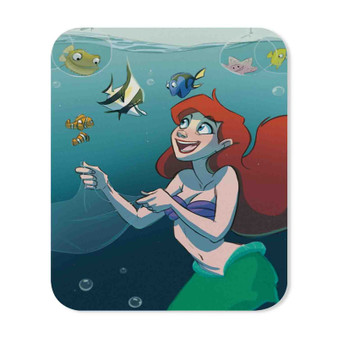 Finding Dory Ariel The Little Mermaid Custom Mouse Pad Gaming Rubber Backing