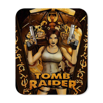 Lara Croft Tomb Raider Art Custom Mouse Pad Gaming Rubber Backing