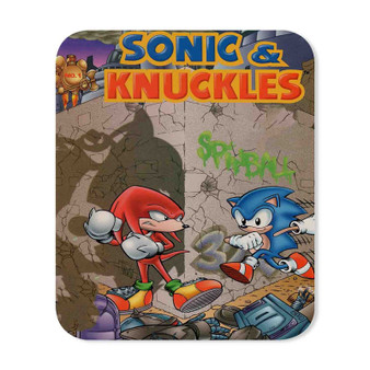 Sonic Knuckles Custom Mouse Pad Gaming Rubber Backing