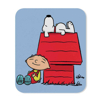 The Peanuts Snoopy and Family Guy Custom Mouse Pad Gaming Rubber Backing