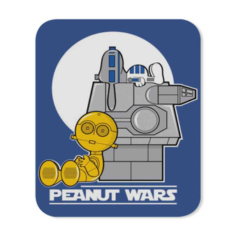 The Peanuts Snoopy Star Wars Custom Mouse Pad Gaming Rubber Backing