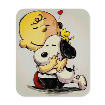 Woodstock Snoopy Charlie Brown The Peanuts Custom Mouse Pad Gaming Rubber Backing