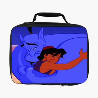 Aladdin and the Genie Hug Disney Custom Lunch Bag Fully Lined and Insulated for Adult and Kids