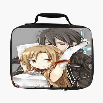 Asuna x Kirito Sword Art Online Custom Lunch Bag Fully Lined and Insulated for Adult and Kids