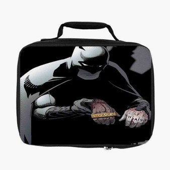 Bruce Wayne as Batman Custom Lunch Bag Fully Lined and Insulated for Adult and Kids