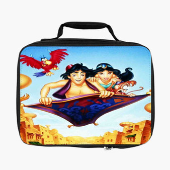 Disney Aladdin and Jasmine WIth Monkey Custom Lunch Bag Fully Lined and Insulated for Adult and Kids