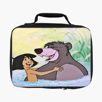 Disney Mowgli and Ballo The Jungle Book Custom Lunch Bag Fully Lined and Insulated for Adult and Kids