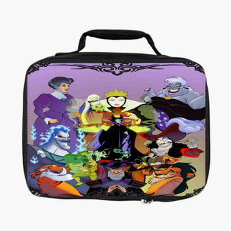 Disney Villains Art Custom Lunch Bag Fully Lined and Insulated for Adult and Kids