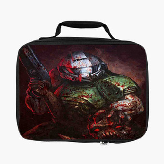 Doom Marine Custom Lunch Bag Fully Lined and Insulated for Adult and Kids