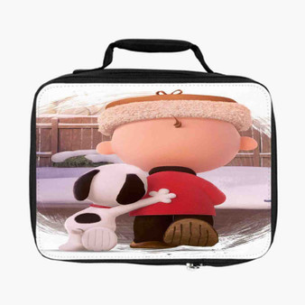 Friends Snoopy and Charlie Brown Custom Lunch Bag Fully Lined and Insulated for Adult and Kids