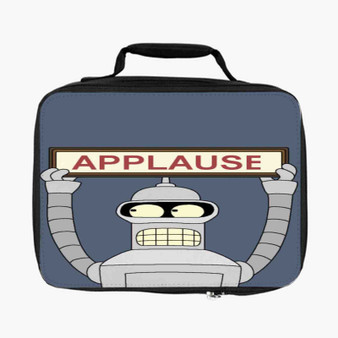 Futurama Bender Applause Custom Lunch Bag Fully Lined and Insulated for Adult and Kids