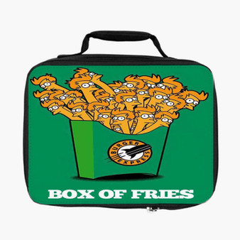 Futurama Fry Box of Fries Custom Lunch Bag Fully Lined and Insulated for Adult and Kids