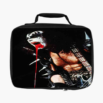 Gene Simmons Spittin Kiss Band Custom Lunch Bag Fully Lined and Insulated for Adult and Kids
