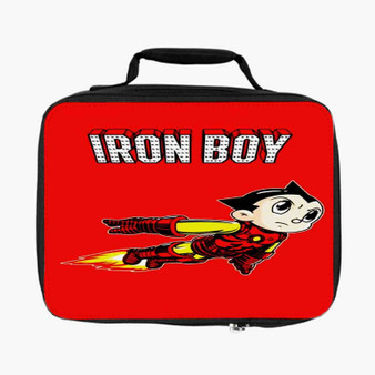 Iron Boy Iron Man Astroboy Custom Lunch Bag Fully Lined and Insulated for Adult and Kids