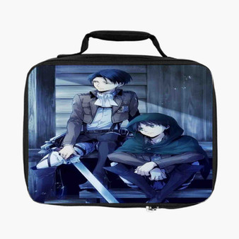 Levi and Eren Attack On Titan Custom Lunch Bag Fully Lined and Insulated for Adult and Kids