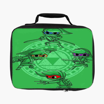 Link Ninja Turtles The Legend of Zelda Custom Lunch Bag Fully Lined and Insulated for Adult and Kids