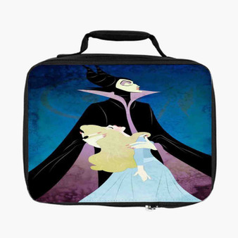 Maleficent and Princess Aurora Disney Custom Lunch Bag Fully Lined and Insulated for Adult and Kids