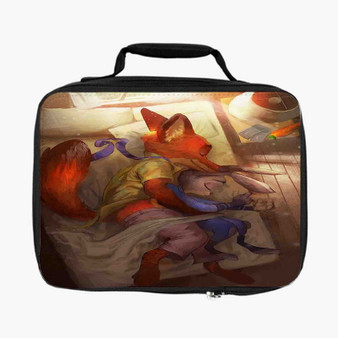Nick Wilde and Judy Hopps Zootopia Sleeping Custom Lunch Bag Fully Lined and Insulated for Adult and Kids
