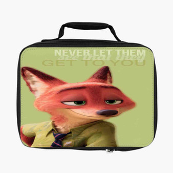 Nick Wilde Quote Custom Lunch Bag Fully Lined and Insulated for Adult and Kids