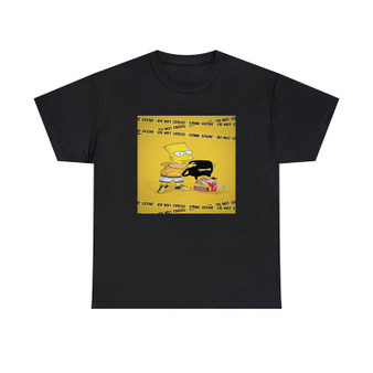 Simpson Do Not Cross Classic Fit Unisex Heavy Cotton Tee T-Shirts