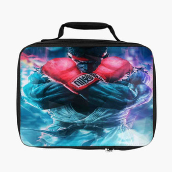 Ryu Street Fighter Art Custom Lunch Bag Fully Lined and Insulated for Adult and Kids