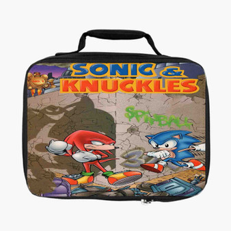 Sonic Knuckles Custom Lunch Bag Fully Lined and Insulated for Adult and Kids