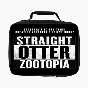 Straight Otter Zootopia Custom Lunch Bag Fully Lined and Insulated for Adult and Kids