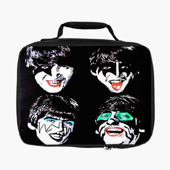 The Beatles Kiss Band Face Custom Lunch Bag Fully Lined and Insulated for Adult and Kids