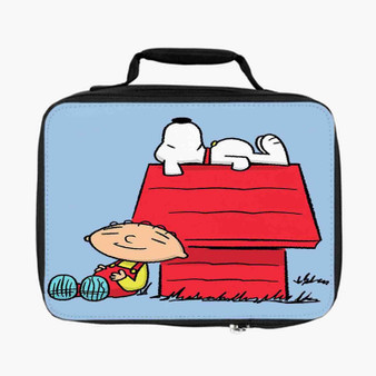 The Peanuts Snoopy and Family Guy Custom Lunch Bag Fully Lined and Insulated for Adult and Kids