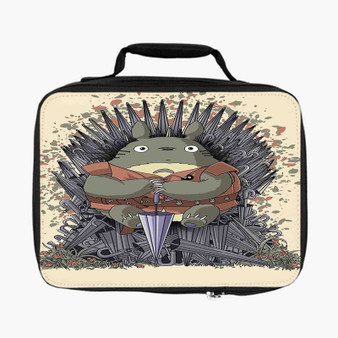 Totoro Umbrella Game of Thrones Custom Lunch Bag Fully Lined and Insulated for Adult and Kids