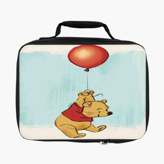 Winnie The Pooh With Ballon Disney Custom Lunch Bag Fully Lined and Insulated for Adult and Kids