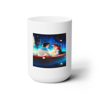 Ariel and Eric Disney Custom White Ceramic Mug 15oz Sublimation BPA Free