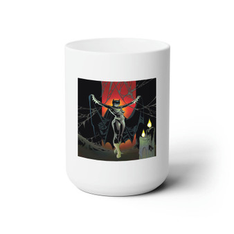 Batgirl DC Comics Custom White Ceramic Mug 15oz Sublimation BPA Free