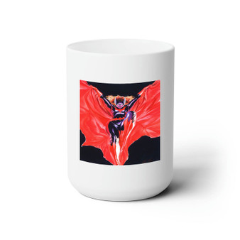 Batwoman DC Comics Custom White Ceramic Mug 15oz Sublimation BPA Free