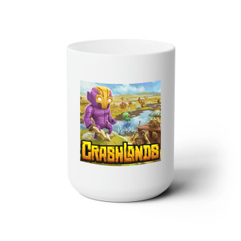 Crashlands Game Custom White Ceramic Mug 15oz Sublimation BPA Free