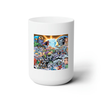DC Comics Villains vs Marvel Villains Custom White Ceramic Mug 15oz Sublimation BPA Free