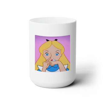 Disney Alice in Wonderland Drugs Custom White Ceramic Mug 15oz Sublimation BPA Free