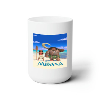 Disney Moana Custom White Ceramic Mug 15oz Sublimation BPA Free
